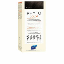 Permanente Kleur - Phyto - 4 Kastanjebruin - Zonder ammoniak - Alle haartypes - Crème