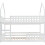 Solid Wood 3FT  Single Bunk Bed, Twin Sleeper Bed with Ladder 4