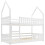 Solid Wood 3FT  Single Bunk Bed, Twin Sleeper Bed with Ladder 3