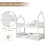 Solid Wood 3FT  Single Bunk Bed, Twin Sleeper Bed with Ladder 6