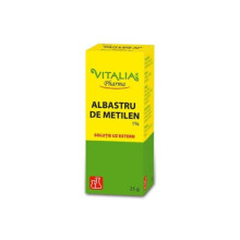 Albastru de metilen 1%, 25 g, Vitalia. Analgesic, antiseptic, disinfectant
