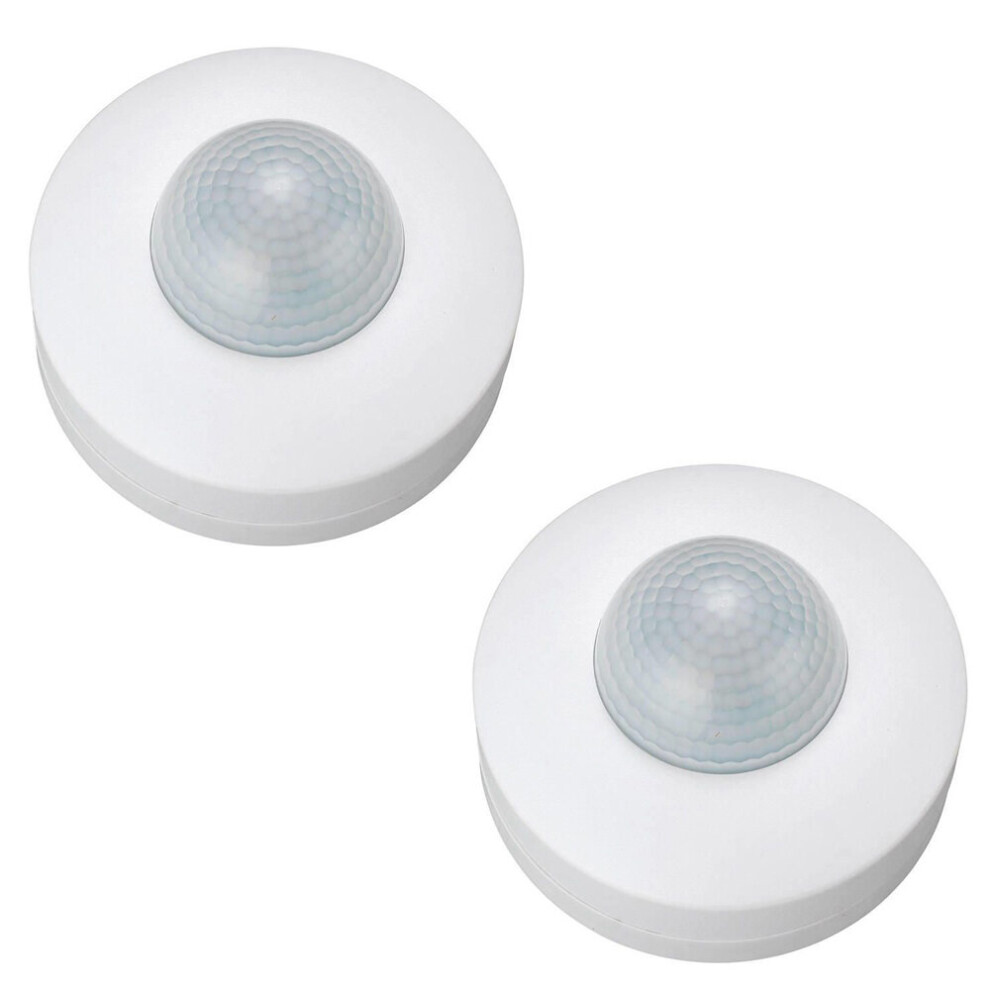 Litecraft 360Â° Pir Motion Sensors In White - 2 Pack Clearance 5051569024735
