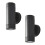 Litecraft Hahn Up Down Outdoor Wall Light in Black - 2 Pack Clearance 1