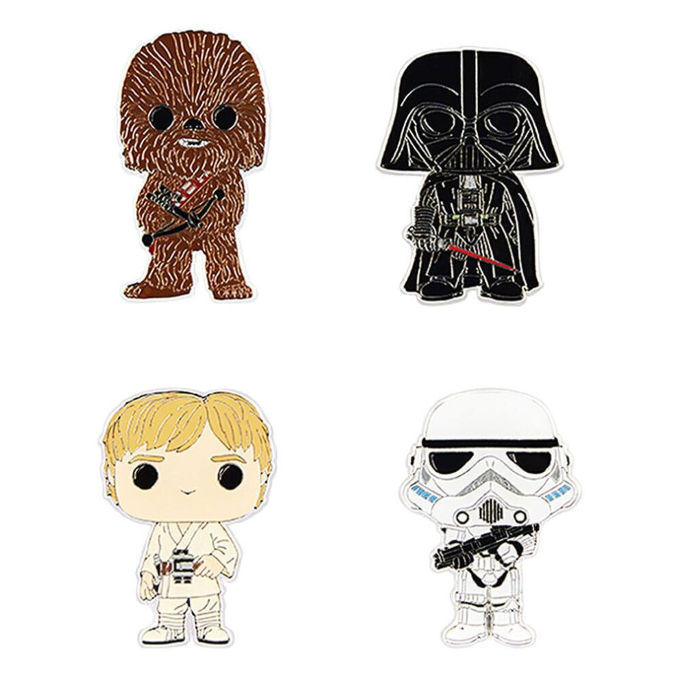 Funko Star Wars POP! Enamel Pins 4-Set 4 CM