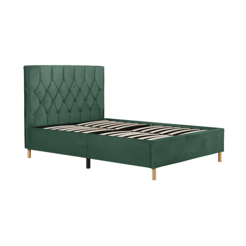 Birlea Green Small Double Bed Frame Birlea Loxley 120cm 4FT Fabric Bedstead