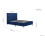 Birlea Blue Small Double Bed Frame Birlea Loxley 120cm 4FT Navy Fabric Bedstead 6