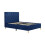 Birlea Blue Small Double Bed Frame Birlea Loxley 120cm 4FT Navy Fabric Bedstead 1