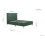 Birlea Green Small Double Bed Frame Birlea Loxley 120cm 4FT Fabric Bedstead 6