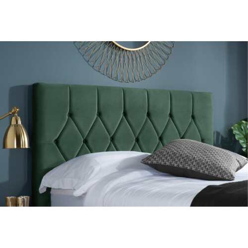 Birlea Green Small Double Bed Frame Birlea Loxley 120cm 4FT Fabric Bedstead 2