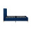 Birlea Blue Small Double Bed Frame Birlea Loxley 120cm 4FT Navy Fabric Bedstead 9