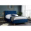 Birlea Blue Small Double Bed Frame Birlea Loxley 120cm 4FT Navy Fabric Bedstead 2