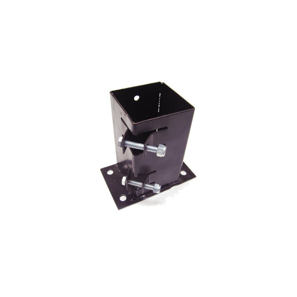 X1 3" Flush Fit Bolt Down Bolt Grip Fence Support - 75Mm Post Holder Like Metpost 707152580847