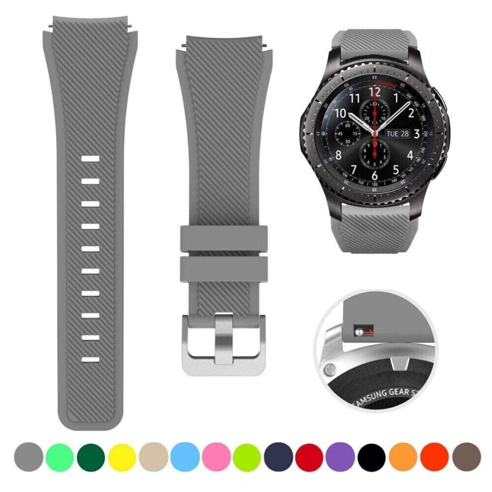(Samsung Galaxy Watch 4 (44 MM), Grey) For Samsung Various SmartWatches Silicone Sport Replacement Band Strap Bracelet-image-OPC-PBHXYRZ-NEW