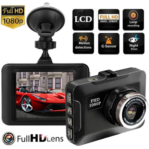 1080P Car Dashcam Camera Loop Recording Car Driving Recorder