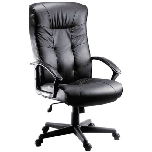 Teknik Gloucester Executive Office Chair in Black Leather 1