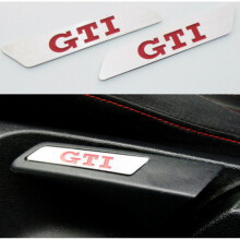 Steel Red GTI Seat Lift Wrench Insert Trim Decor fits VW GOLF6 MK5 MK6