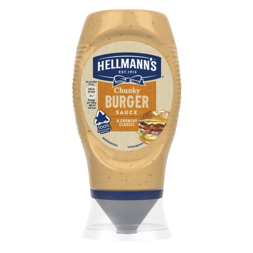 Hellmann's Chunky Burger Sauce 250ml (Pack of 8) 2