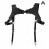 (  black) Men's Leather Vest Straps Braces 1