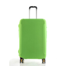 (Green, L?26-28in?) Protective Elastic Luggage Covers Dustproof Zipper Pure Color Travel