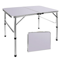 Camping Catering Table Foldable Garden Desk Perfect for Outdoor Indoor Height Adjustable Folding Rectangle Table 90x60x37/67cm