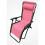 Garden Pink Reclining Zero Gravity Sun Lounger With Pillow 8