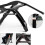 Garden Outdoor 2Pcs Zero Gravity Folding Black Chair 6