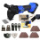 Cordless Brushless Oscillating Multi Tool Quick Release Blade 6 Various Speed Oscillating Angle 4° with 1.5Ah Battery Blades and Side Handle 1