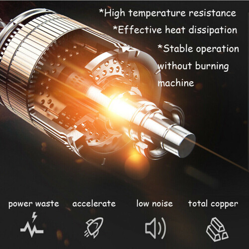 Cordless Brushless Oscillating Multi Tool Quick Release Blade 6 Various Speed Oscillating Angle 4° with 1.5Ah Battery Blades and Side Handle 2