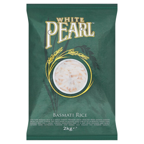 White Pearl Basmati Rice 2kg (Pack of 1) 1