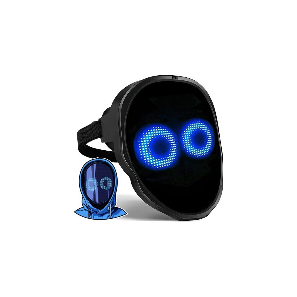 Mljsh Led Mask Programmable App Control Halloween Costume Party Rave Club