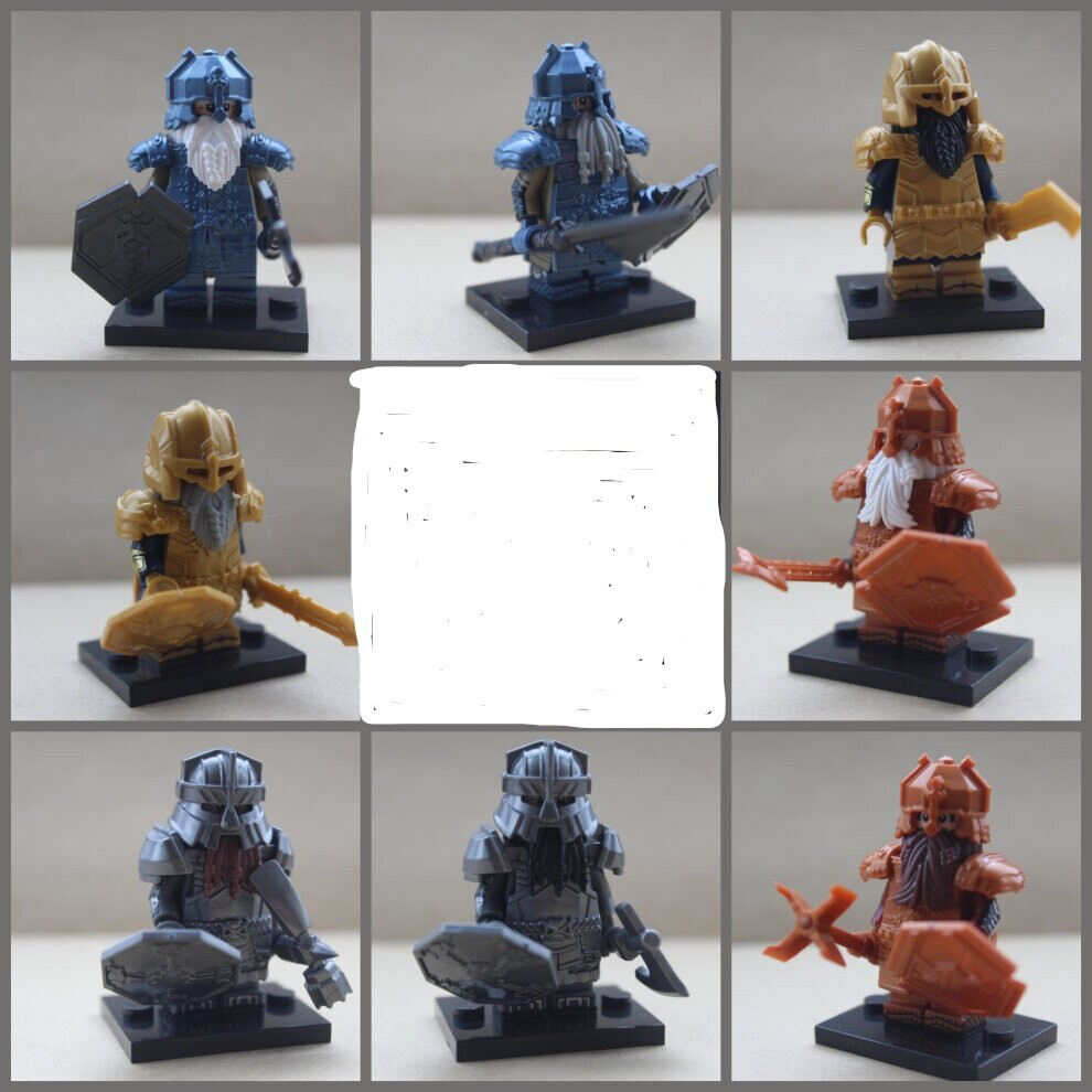 Lord Of The Rings Hobbit Dwarf Fits Lego Mini Figures Hero Toys