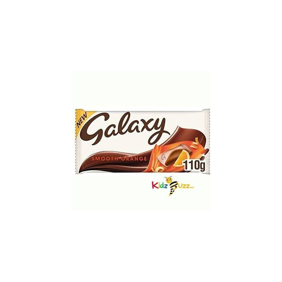 (Pack of 1) Galaxy Chocolate Bar, Smooth Orange, 110g