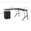 Large Computer Desk Black Executive Metal Home Office Modern Storage Drawers PC Table 5