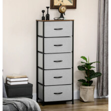 Tall Chest Drawers Vintage Industrial Cabinet Rustic Narrow Metal Tallboy Unit
