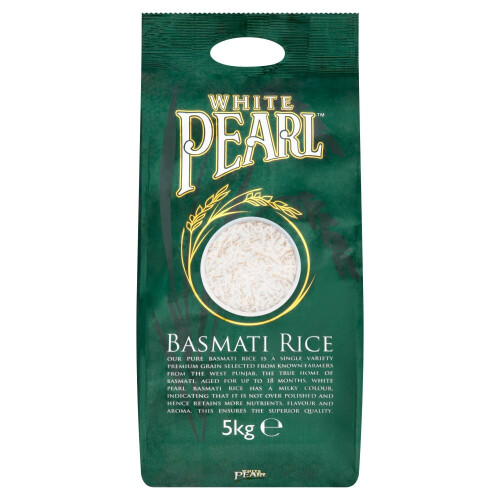 White Pearl Basmati Rice 5kg (Pack of 1) 1