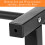 Black Garment Rack Drying Freestanding Hanger Double Clothing Rails 6