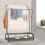 Black Garment Rack Drying Freestanding Hanger Double Clothing Rails 9
