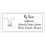 1000 Personalised return address label barcode adhesive custom sticker 56x25mm 3