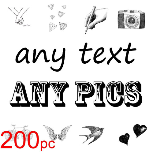 200 LARGE Personalised return address label adhesive custom sticker 61x50mm 1