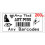 200 Personalised return address label barcode adhesive custom sticker 56x25mm 1
