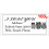 100 Personalised return address label barcode adhesive custom sticker 56x25mm 3