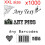 1000 XXL Personalised return address label adhesive custom sticker 100x150mm 1