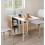 Drop Leaf Dining Table Large Folding Desk Space Saving Kitchen Storage Breakfast 1
