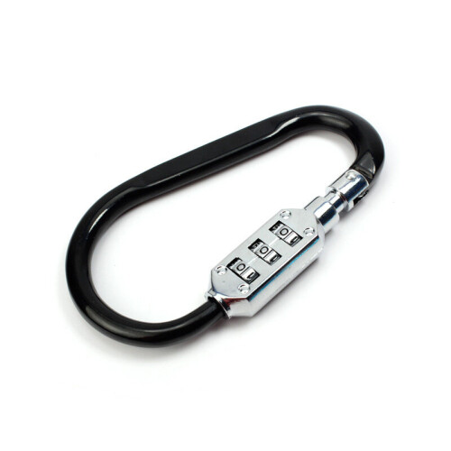 (Black, 7.5 CM) 3 Dial Bag Suitcase Combination Lock Luggage Padlock Coded Lock