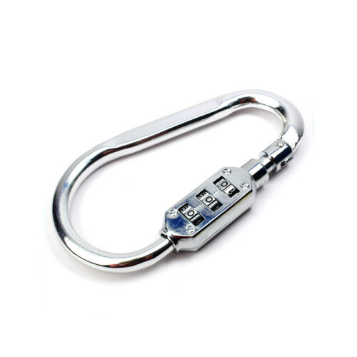 (Silver, 7.5 CM) 3 Dial Bag Suitcase Combination Lock Luggage Padlock Coded Lock