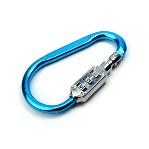 (Blue, 10.8 CM) 3 Dial Bag Suitcase Combination Lock Luggage Padlock Coded Lock