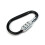 (Black, 10.8 CM) 3 Dial Bag Suitcase Combination Lock Luggage Padlock Coded Lock 1