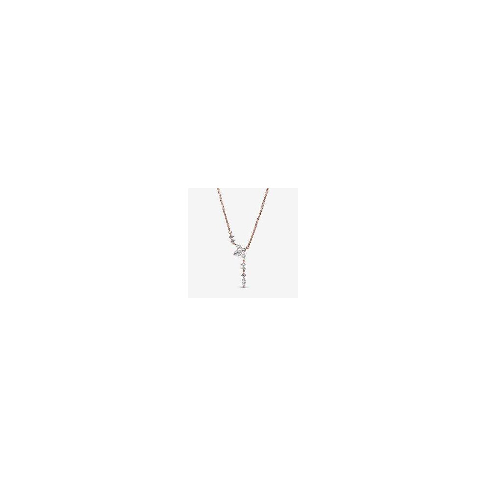Pandora Sparkling Herbarium Cluster Drop Collier Necklace 382386C01 / 45cm