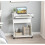 Small Computer Desk White Home Office Furniture Space Saving Writing Study Tray Table 1