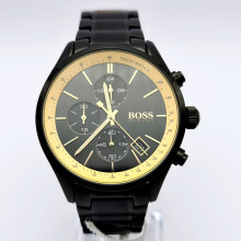 NEW HUGO BOSS GRAND PRIX HB1513578 MENS WATCH STAINLESS STEEL BLACK